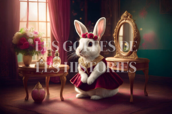 Bunny in Red Dress