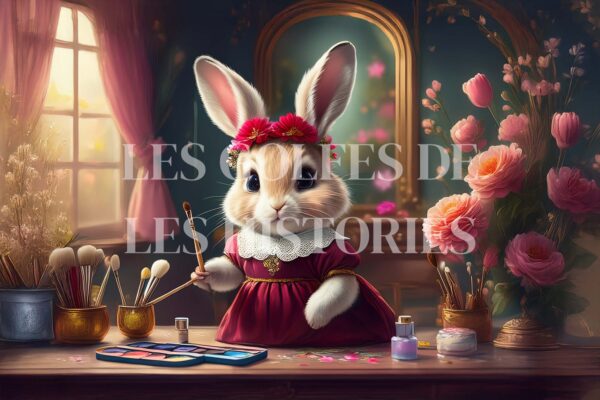 Bunny in Red Dress
