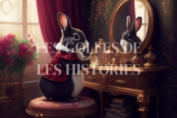 Bunny in Red Dress