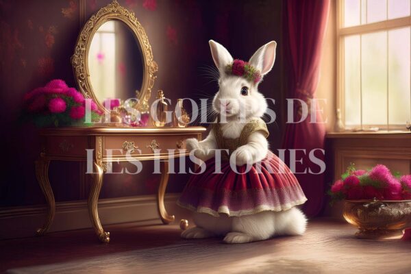 Bunny in Red Dress