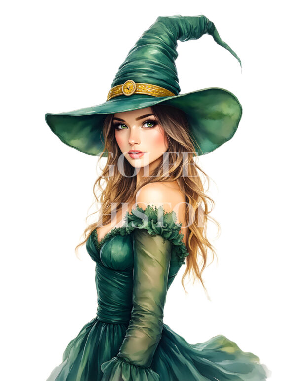 Green & Gold Fashion Girls