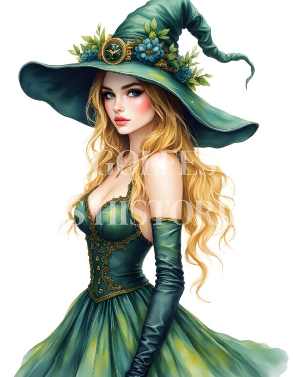 Green & Gold Fashion Girls